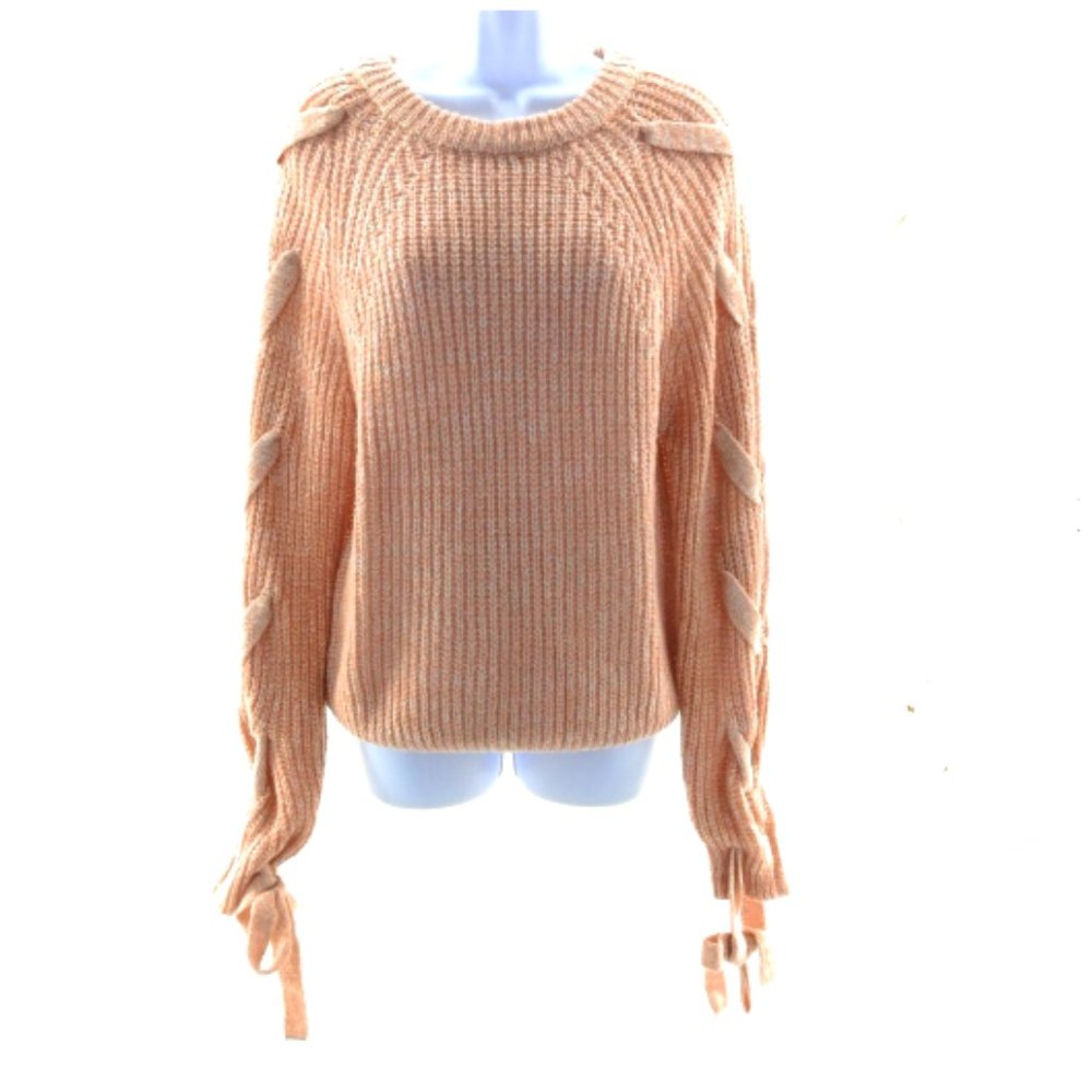 Love Tree   Long Sleeve Pull Over acrylic sweater with arm ties M
